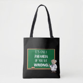 Funny Novelty Paranoia Zitat Verschwörung Theoreti Tasche (Vorderseite)