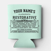 Funny Novelty Personalisiert Cure-All Vintage Cust Dosenkühler (Rückseite)