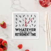 Funny Novelty Retirement Party Serviette (Beispiel)