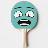 Funny Novelty Schlag Gesicht Emoji Tischtennis Schläger (Vorderseite)