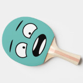 Funny Novelty Schlag Gesicht Emoji Tischtennis Schläger (Seitenansicht)