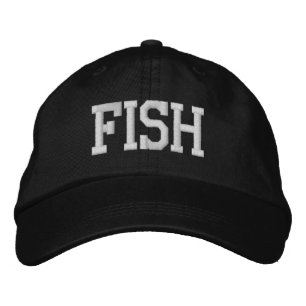 Funny Novelty Sporting Goods Golf Accessoires FISH Bestickte Baseballkappe