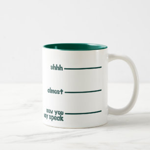 Funny Novelty Tasse - shhh, fast, jetzt können Sie