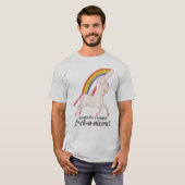 Funny Novelty Unicorn T-Shirt (Vorne ganz)
