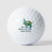 Funny Novelty Water Hole Vorname Golfball (Vorderseite)