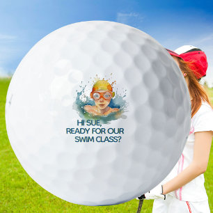 Funny Novelty Water Hole Vorname Golfball