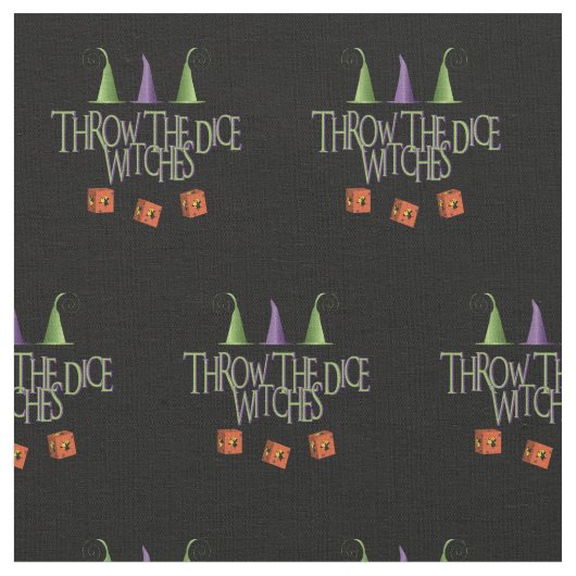 Funny Novelty werfen die Würfel Hexen Bunco Stoff (Nahaufnahme)