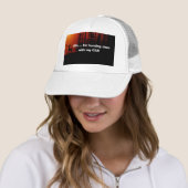 Funny Novelty, wie ICH MIT MEINEM AUTO JAGD.  Truckerkappe (Beispiel)