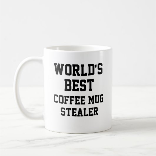 Funny Novelty WORLD'S BEST COFFEE TASSE STEALER (Links)