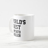 Funny Novelty WORLD'S BEST POTATO PEELER Kaffeetasse (Vorderseite Links)