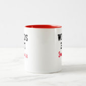 Funny Novelty WORLD'S BEST SMOLDERER Zweifarbige Tasse (Mittel)