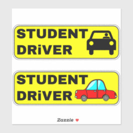 Funny Novice Student Driver Stickers for Cars Aufkleber