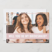 Funny Now Act überrascht, wirst du meine Bridesmai Einladung (Rückseite)