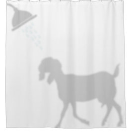 Funny Nubian Goat Shadow Silhouette Shadow Buddies Duschvorhang