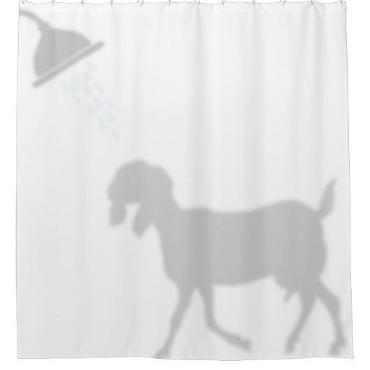 Funny Nubian Goat Shadow Silhouette Shadow Buddies Duschvorhang (Vorderseite)