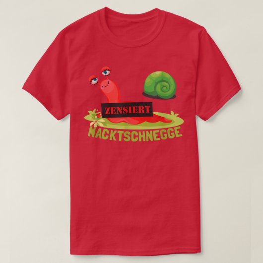 Funny NudiBranch Slug Spaß T-Shirt (Design vorne)