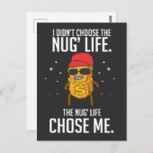 Funny Nug Life Design Chicken Nugget Postkarte (Vorne/Hinten)