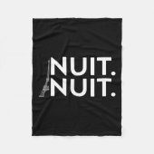 Funny Nuit Nuit T-Shirt Fleecedecke (Vorderseite)