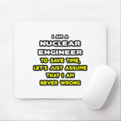 Funny Nuklear Engineer T - Shirt und Geschenke Mousepad (Mit Mouse)