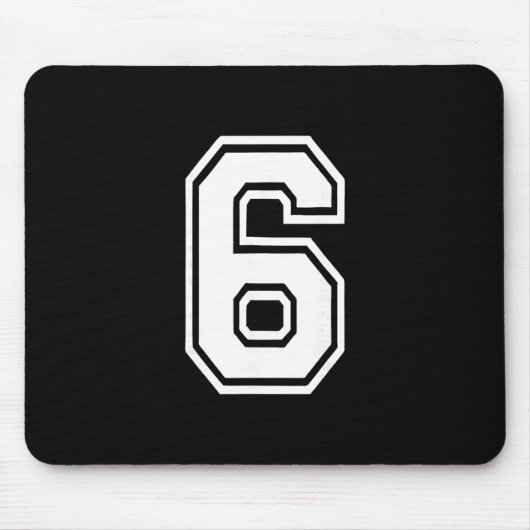 Funny Number 6 67 Meme Costume Matching Group Hall Mousepad (Vorne)
