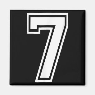 Funny Number 7 67 Meme Costume Matching Group Hall Magnet