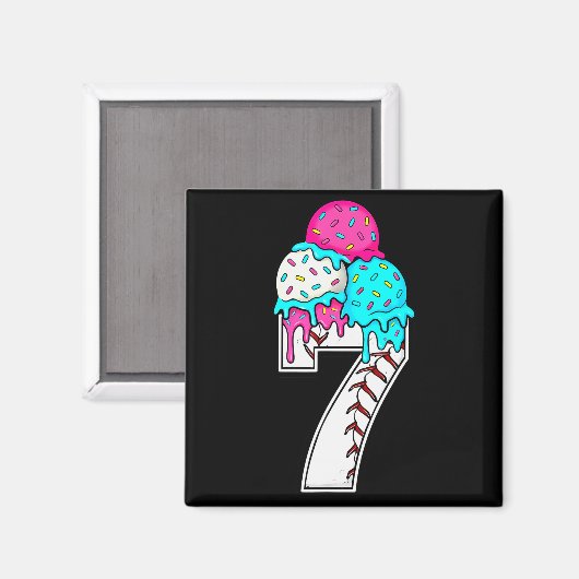 Funny Number 7 Baseball Drip 67 Meme Costume Coupl Magnet (Vorderseite/Rückseite)