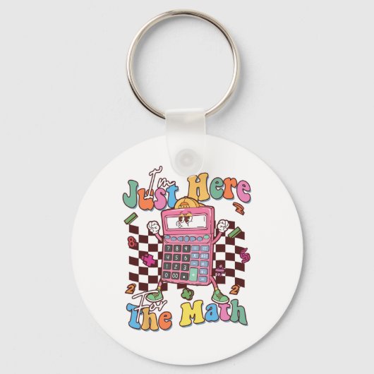 Funny Number Day Maths Day Calculator Teacher Stud Schlüsselanhänger (Vorderseite)