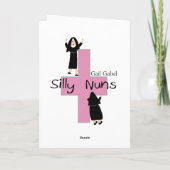 Funny Nun Cards "Got the Job!" (Gail Gabel) Karte (Rückseite)