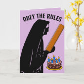 FUNNY NUN CATHOLIC BIRTHDAY OBEY GREETING CARDS KARTE (Gelbe Blume)