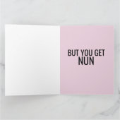 FUNNY NUN CATHOLIC CHRITMAS BIG GREETCARD KARTE (Innenseite)