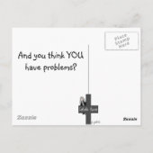 Funny Nun Grußkarten Postkarte (Rückseite)