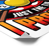 Funny nur der Tipp I Versprechen Pool Cue Billiard Poster (Ecke)