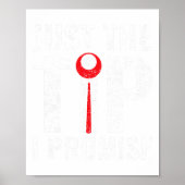 Funny nur der Tipp I Versprechen Pool Player Billi Poster (Vorne)