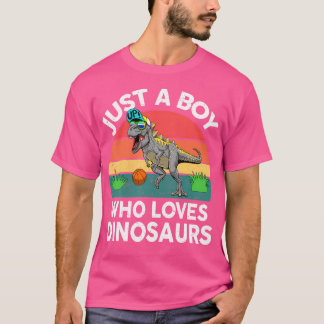 Funny nur ein Junge, der Dinosaurier Liebe T-Shirt