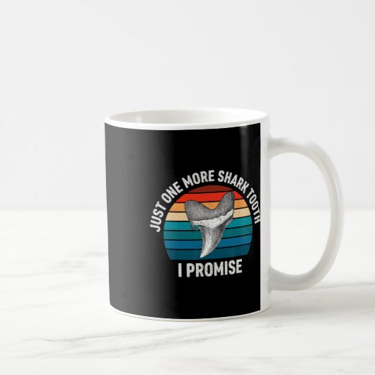 Funny nur noch ein Hai Stand I Versprechen Retro V Kaffeetasse (Rechts)