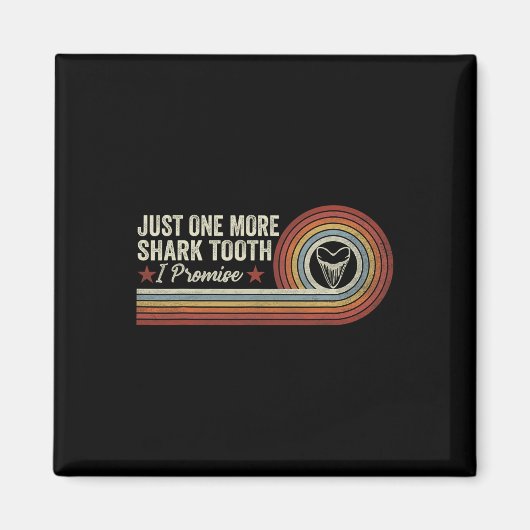 Funny nur noch ein Hai Stand I Versprechen Retro V Magnet (Vorne)