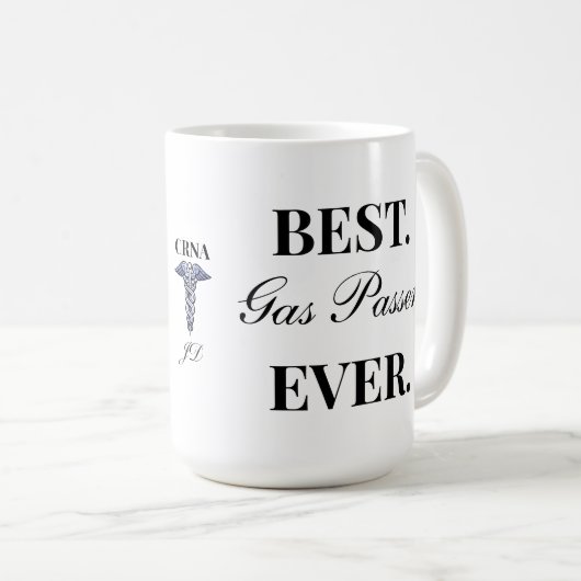 Funny Nurse Anästhesist Gas Passer individuell anp Kaffeetasse (VorderseiteRechts)