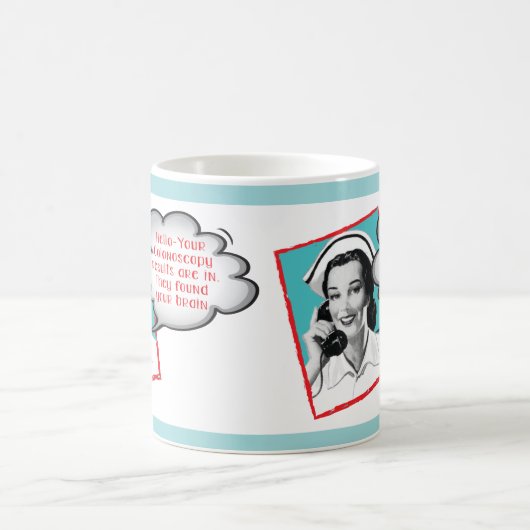 Funny Nurse auf der Tasse (Mittel)
