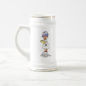 Funny Nurse Be Nice to me T - Shirt und Geschenke Bierglas (Links)