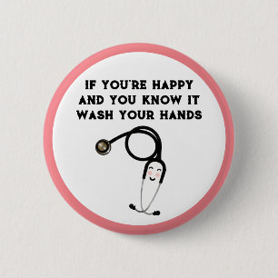 Funny Nurse Button