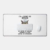 Funny Nurse Cat Sprichwort Schreibtischunterlage (Tastatur & Maus)