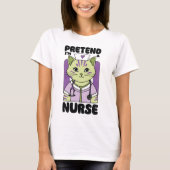 Funny Nurse cat T-Shirt (Vorderseite)