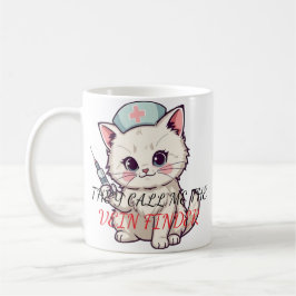 Funny Nurse Cat The Vein Finder Personalized Kaffeetasse