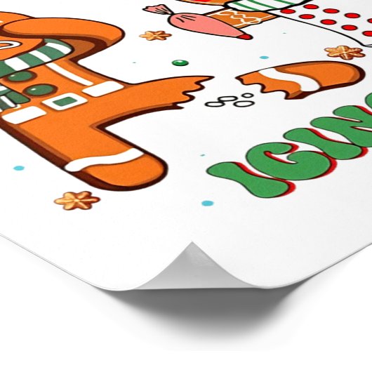 Funny Nurse Christmas, Have You Tried Icing It Lon Poster (Ecke)