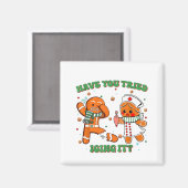 Funny Nurse Christmas, Have You Tried Icing It  Magnet (Vorderseite/Rückseite)