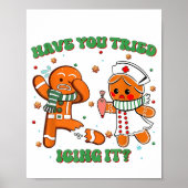 Funny Nurse Christmas, Have You Tried Icing It Poster (Vorne)