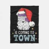 Funny Nurse Christmas Rn Tech Medical Istant Holid Fleecedecke (Vorderseite)