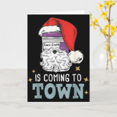 Funny Nurse Christmas Rn Tech Medical Istant Holid Karte (Gelbe Blume)