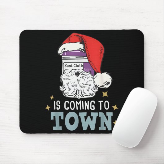 Funny Nurse Christmas Rn Tech Medical Istant Holid Mousepad (Mit Mouse)