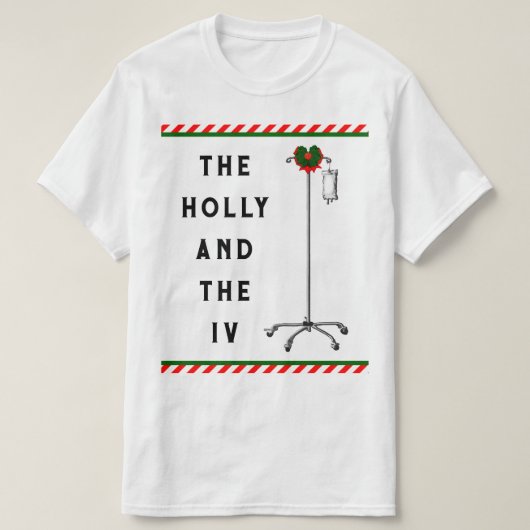 Funny Nurse Christmas T-Shirt (Design vorne)
